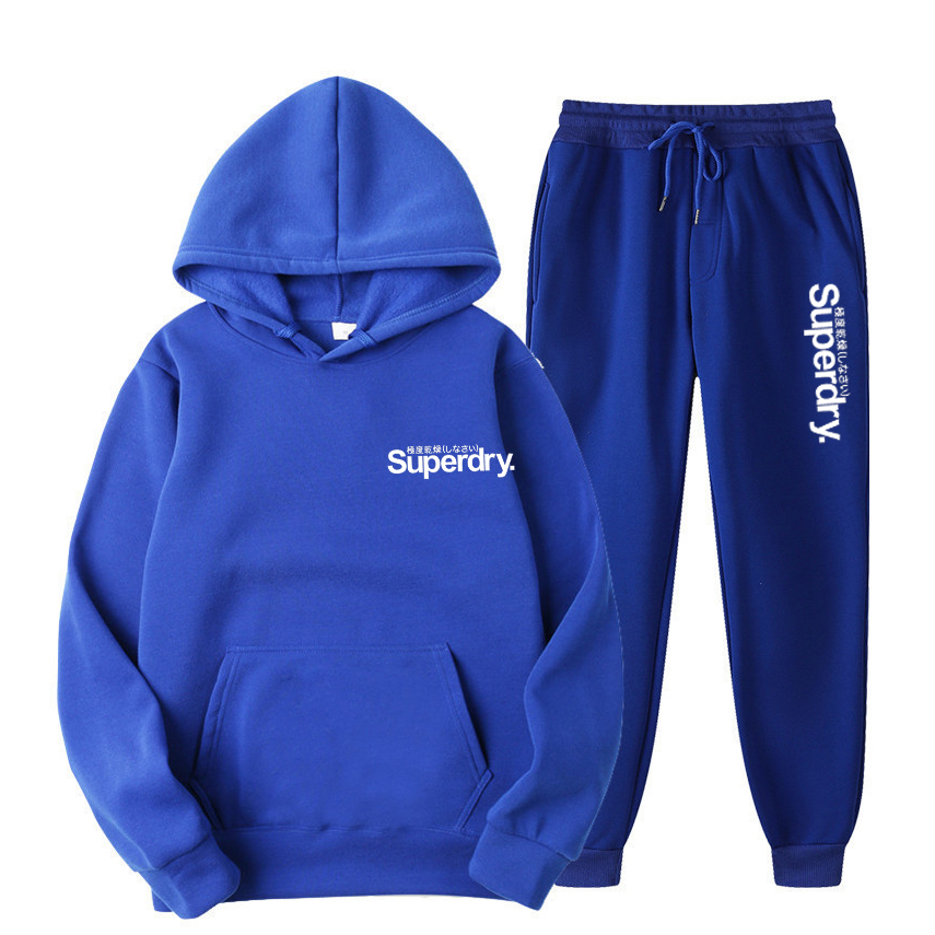 Running Gear Men - Męski zestaw sportowy: bluza z kapturem