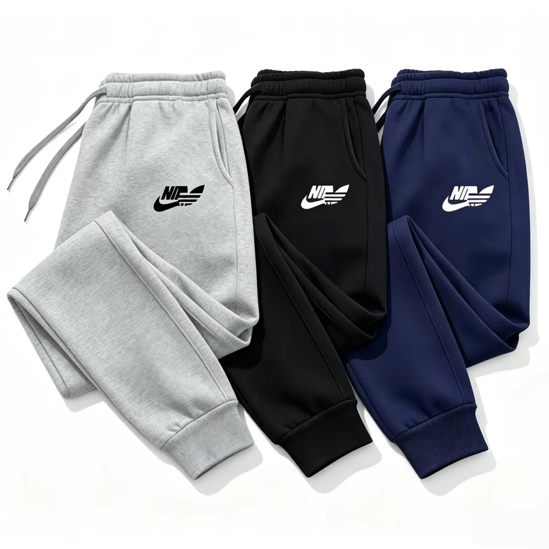 Running Gear Winter - Męskie spodnie z nadrukiem 2026, jesień-zima,