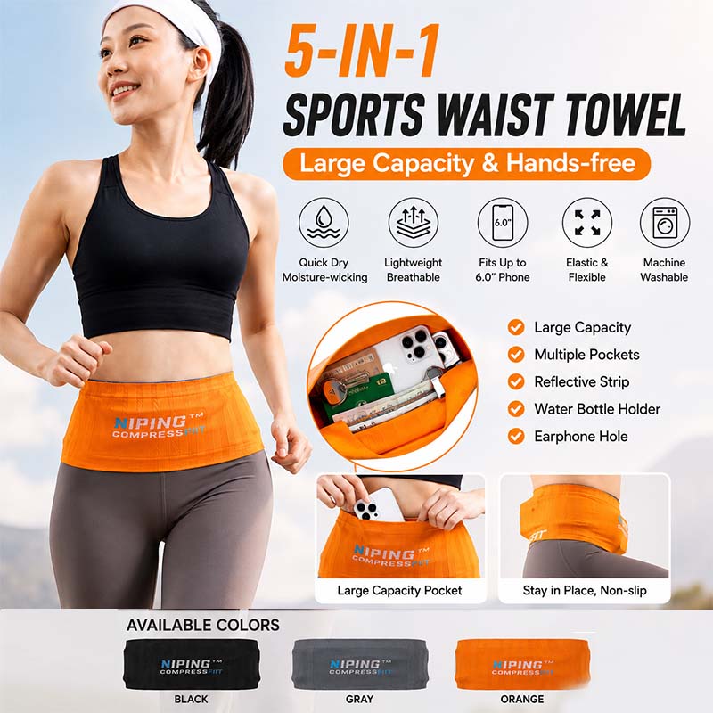 Running Gear To Hold Phone - Niewidoczny, antypoślizgowy pas do biegania z
