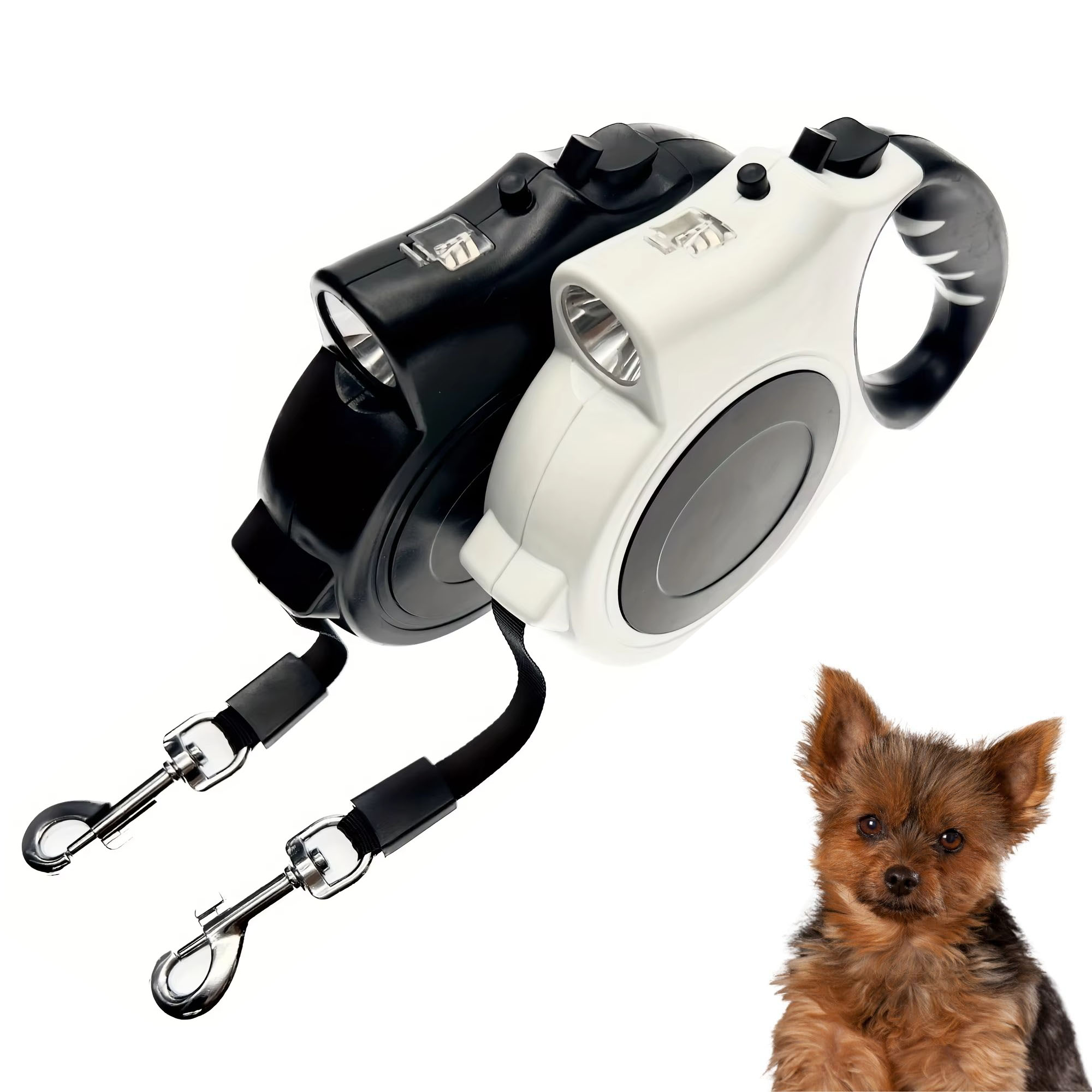 Running Gear Dog - 1 szt. Podświetlana, wysuwana smycz dla