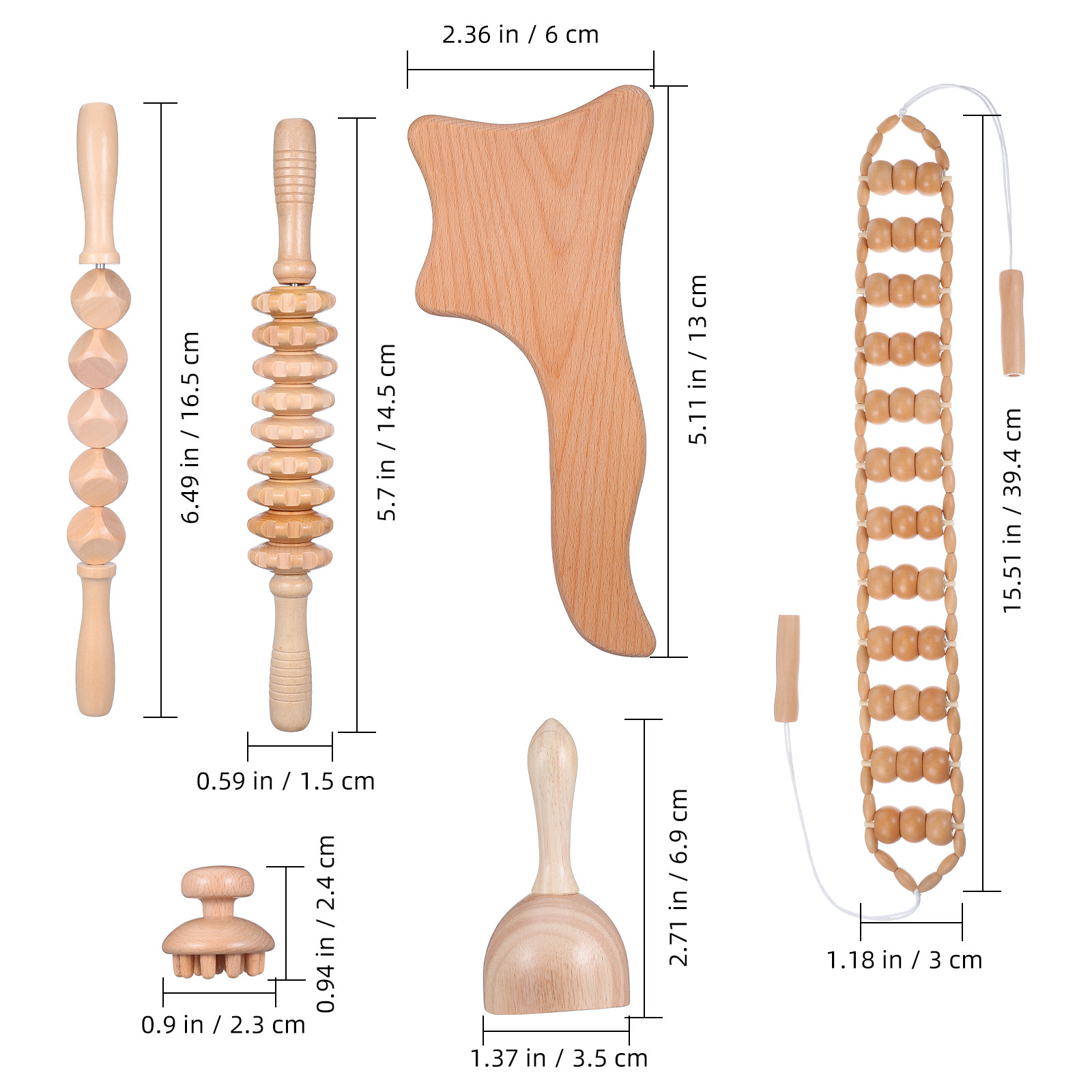Zestaw 6 narzędzi do masażu, d – Muscle Roller Stick recenzja i cena