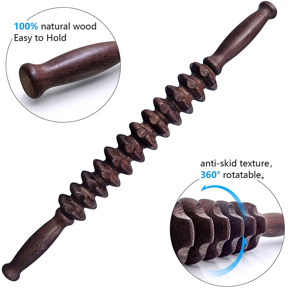 Masażer ręczny Drewniany ręczn – Muscle Roller Stick recenzja i cena