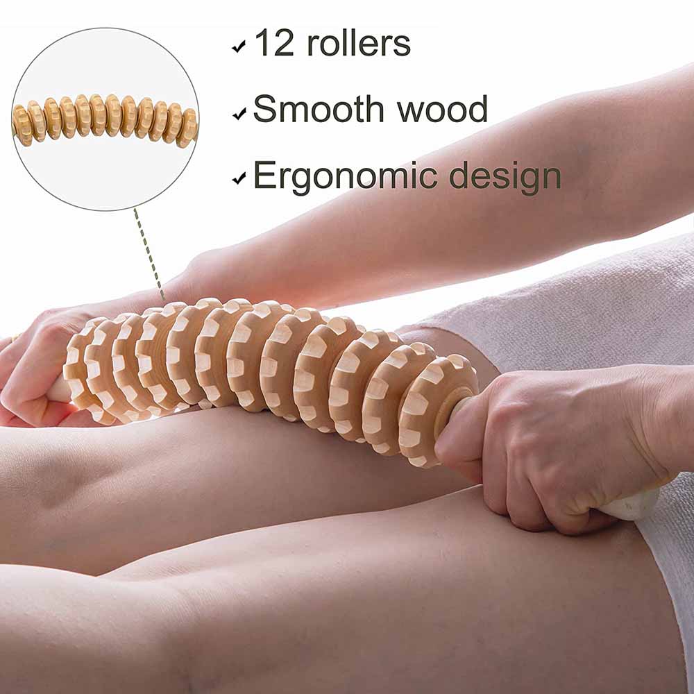 Zakrzywiony drewniany wałek do – Muscle Roller Stick recenzja i cena